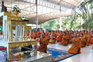 พิธีเปิดโครงการปฏิบัติวิปัสสนากัมมัฏฐานของนิสิตคณะสังคมศาสตร์ ประจำปี ๒๕๖๑