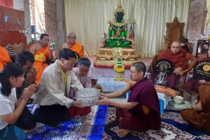 ผ้าป่า 2 แผ่นดิน (ไทย-มอญ) ศาสนสัมพันธ์ฉันท์กัลยาณมิตร  ผศ.ดร.ผดุง วรรณทอง หนภ.สังคมวิทยาฯ และคณะ