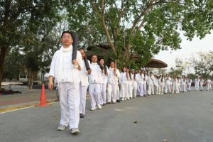 หลักสูตรบัณฑิตศึกษา ภาควิชารัฐศาสตร์ จัดโครงการเดินธุดงค์-ธรรมยาตรา ปีที่ ๘
