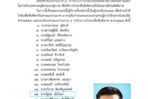 ขอแสดงความยินดีกับ ผศ.ดร.รัฐพล เย็นใจมา หัวหน้าภาควิชารัฐศาสตร์ ได้รับแต่งตั้งเป็นผู้ประนีประนอมประจำศาลแรงงานภาค ๗