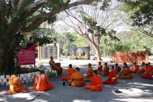 พระนิสิต​คณะ​สังคม​ศาสตร์​ ส่งและสอบอารมณ์​ ในโครงการ​ปฏิบัติ​วิปัสสนา​กัมมัฏฐาน ประจำปี​ ๒๕​๖​๓​
